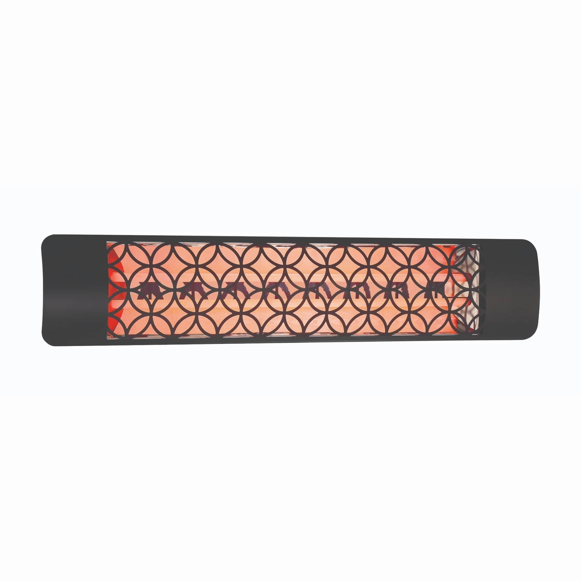 Eurofase EF50 Series 39-inch Black Stainless Steel Dual Element 5000 Watt 277V Electric Patio Heater with Decor Plateweatherproof outdoor heater