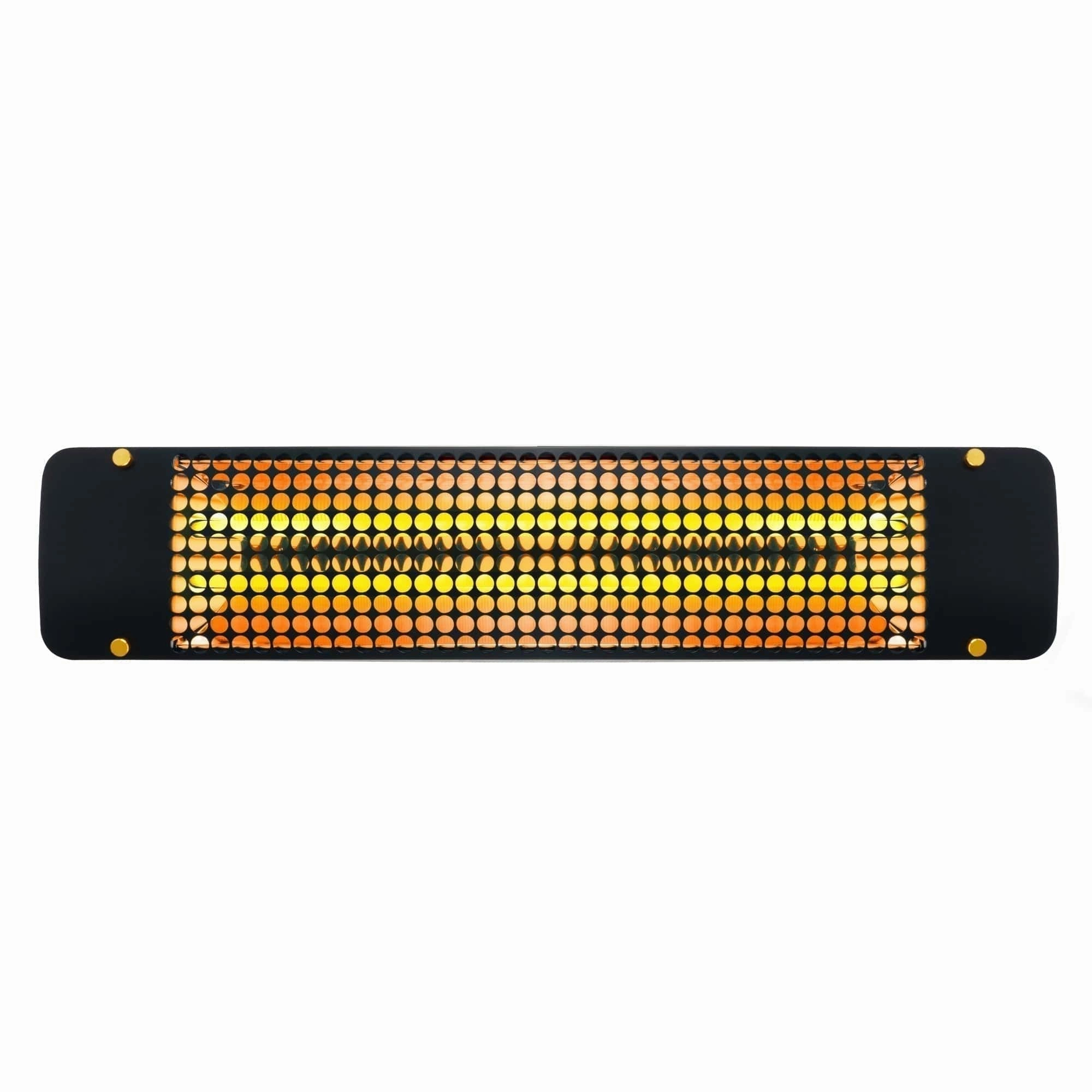 Eurofase EF50 Series 39-inch Black Stainless Steel Dual Element 5000 Watt 277V Electric Patio Heater with Decor Plate