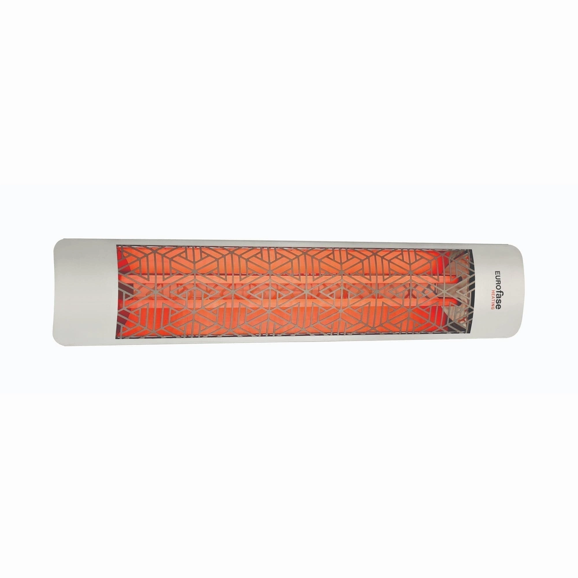 Eurofase EF50 Series 39-Inch Stainless Steel Dual Element 5000 Watt 480V Electric Patio Heater with Decor Plate