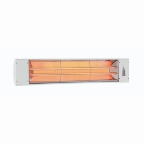 Eurofase EF50 Series 39-inch White Stainless Steel Dual Element 5000 Watt Electric Patio Heaterweatherproof outdoor heater