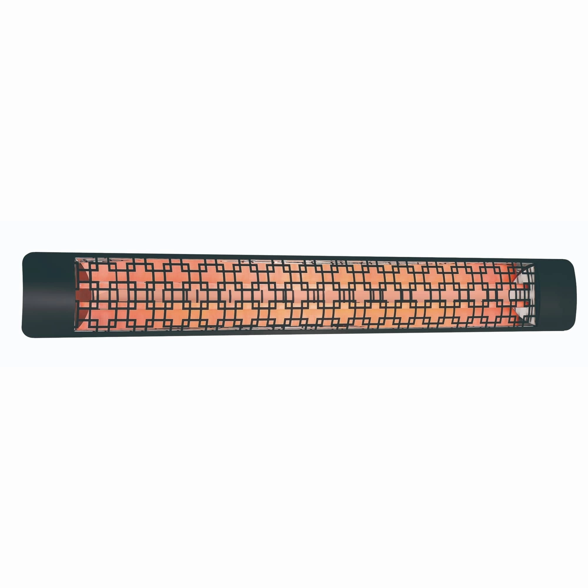 Eurofase EF60 Series 61-inch Black Stainless Steel Dual Element 6000 Watt 208V Electric Patio Heater with Decor Plateweatherproof outdoor heater