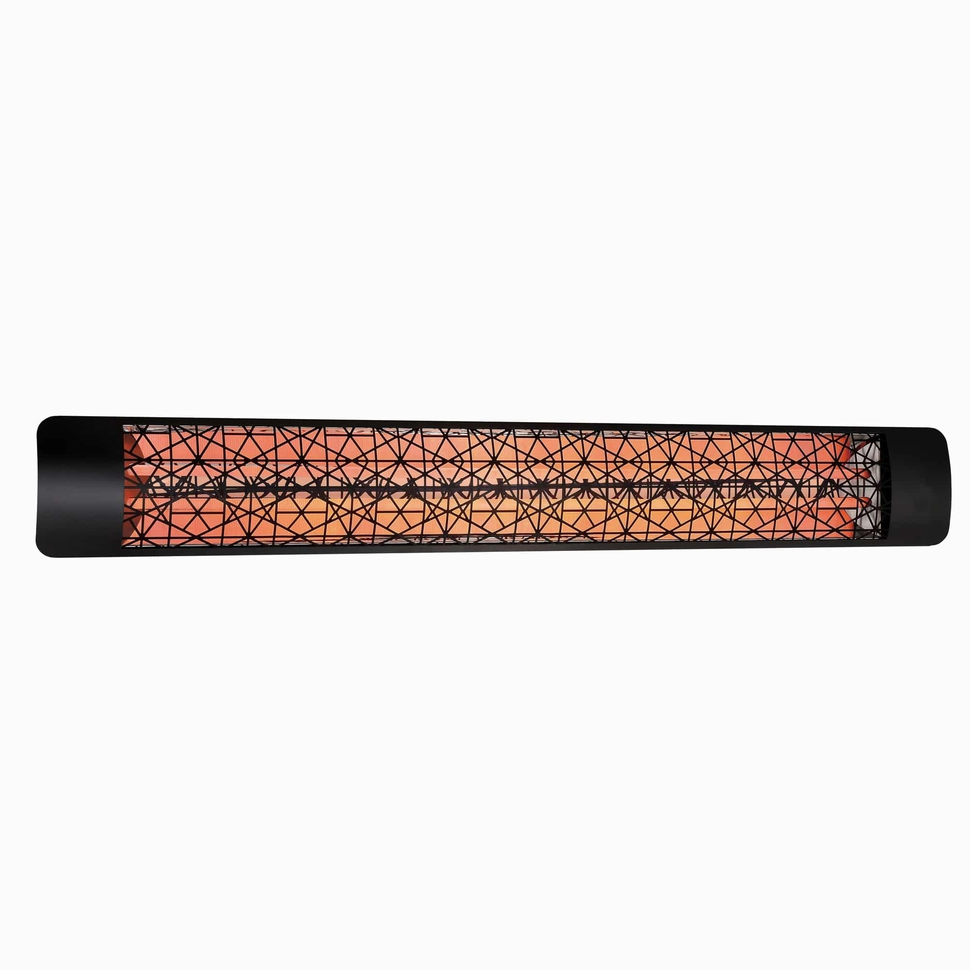 Eurofase EF60 Series 61-inch Black Stainless Steel Dual Element 6000 Watt 208V Electric Patio Heater with Decor Plate