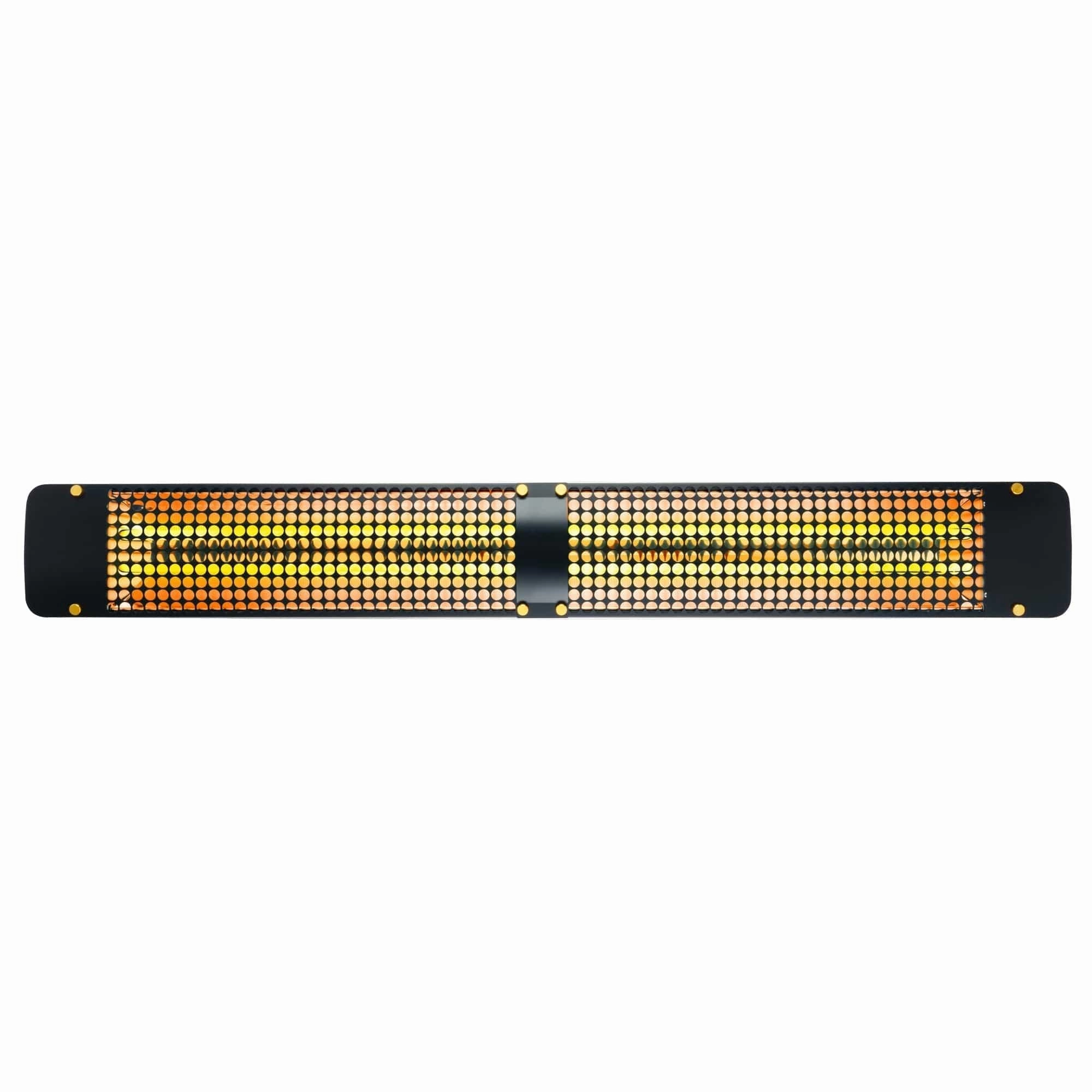 Eurofase EF60 Series 61-inch Black Stainless Steel Dual Element 6000 Watt 240V Electric Patio Heater with Decor Plate