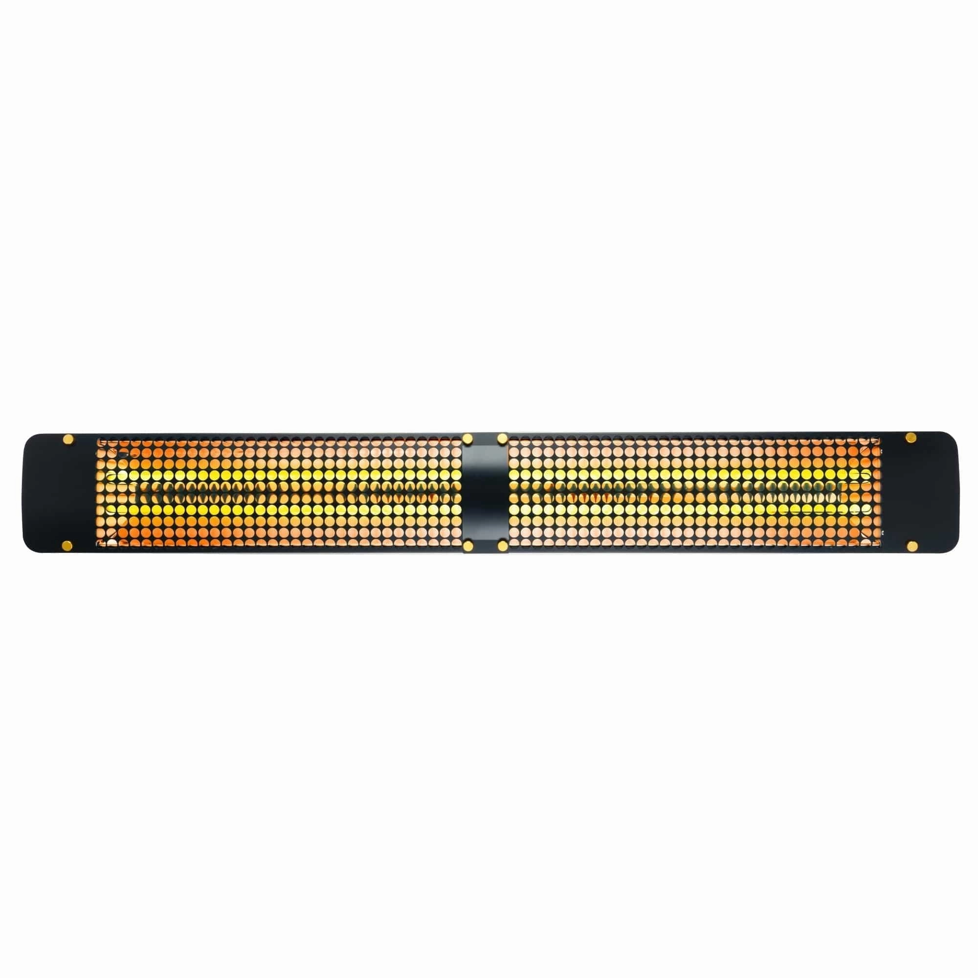 Eurofase EF60 Series 61-inch Black Stainless Steel Dual Element 6000 Watt 277V Electric Patio Heater with Decor Plate