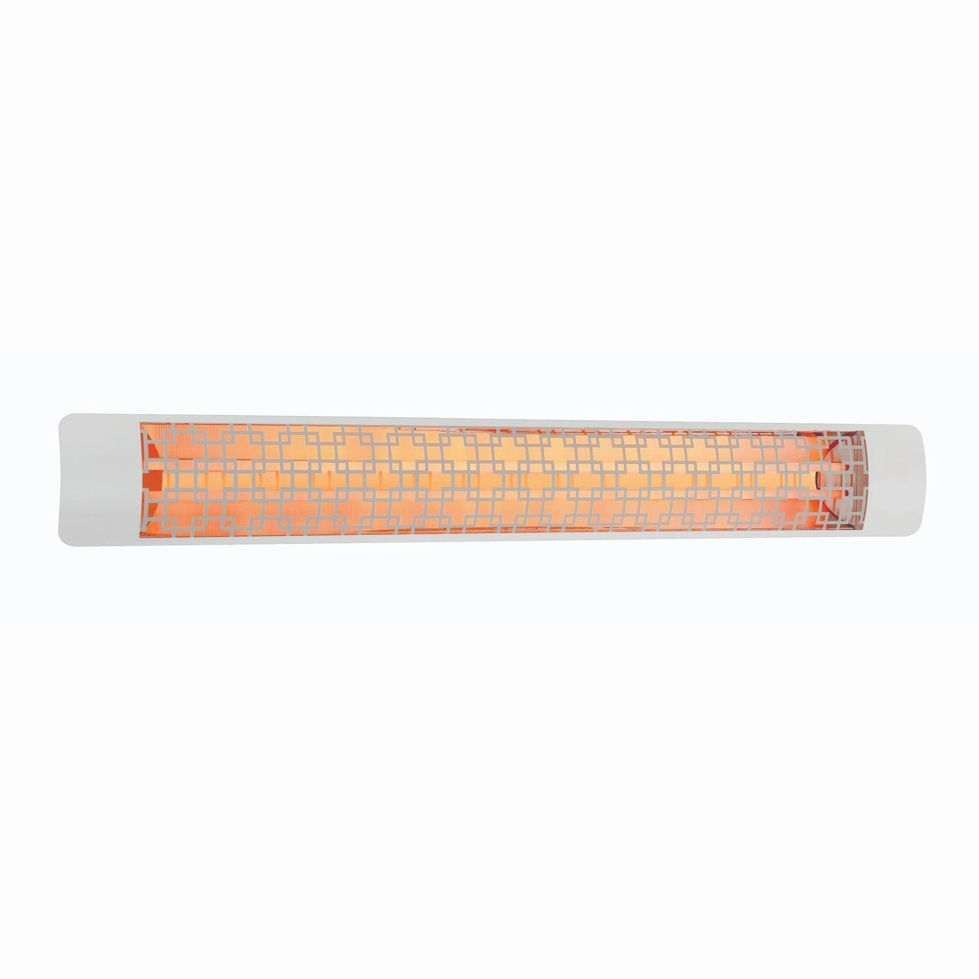 Eurofase EF60 Series 61-inch White Stainless Steel Dual Element 6000 Watt 277V Electric Patio Heater with Decor Plate
