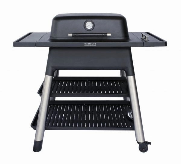 Everdure FORCE 2 BBQ Burner Gas Grill - E2G3 stainless steel BBQ grill with side table