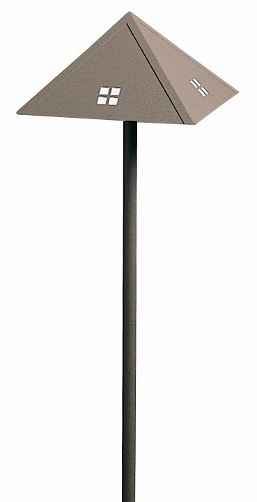 Evergreen One Light Landscape Rustic BrownDecorative outdoor post lights