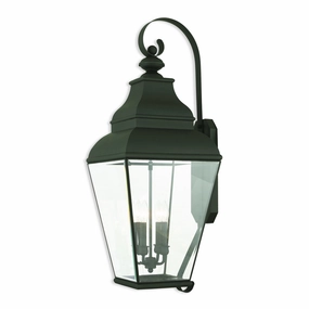 Exeter Four Light Outdoor Wall Lantern BlackOutdoor wall sconces with motion sensor