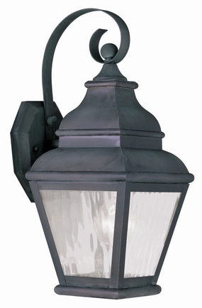 Exeter One Light Outdoor Wall Lantern CharcoalOutdoor wall sconces with motion sensor