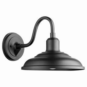 Extended Hood Lanterns One Light Wall Mount Textured BlackOutdoor wall sconces with motion sensor