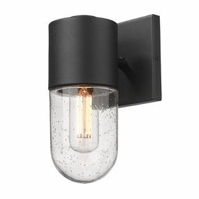 Ezra One Light Outdoor Wall Sconce Natural BlackOutdoor wall sconces with motion sensor