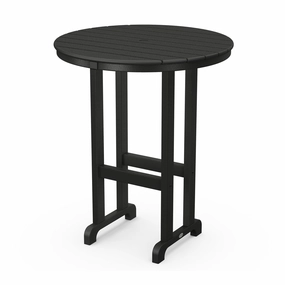 Farmhouse 36" Round Bar TableHDPE eco-friendly polywood furniture set