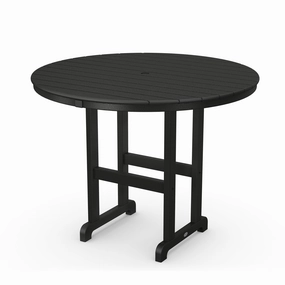 Farmhouse 48" Round Counter TableHDPE eco-friendly polywood furniture set