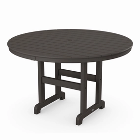 Farmhouse 48" Round Dining TableHDPE eco-friendly polywood furniture set