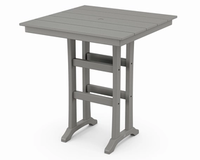 Farmhouse Trestle 37" Bar Tableoutdoor table for balcony or garden