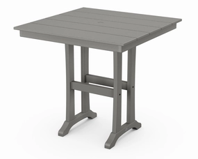 Farmhouse Trestle 37" Counter Tableoutdoor table for balcony or garden