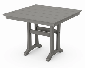 Farmhouse Trestle 37" Dining Tableoutdoor table for balcony or garden