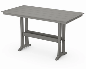 Farmhouse Trestle 37" x 72" Bar Tableoutdoor table for balcony or garden