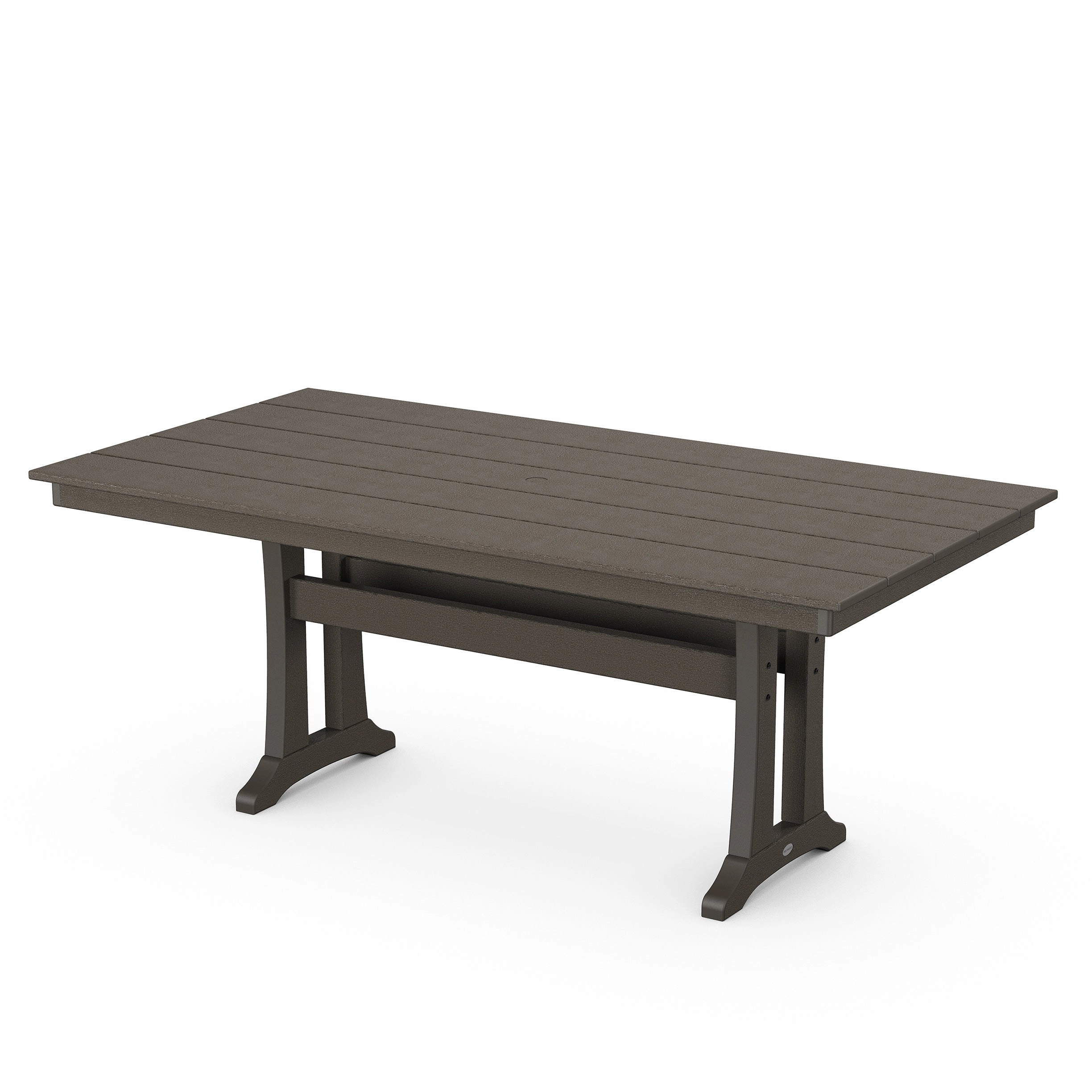 Farmhouse Trestle 37" x 72" Dining TableHDPE eco-friendly polywood furniture set