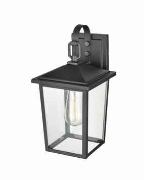 Fetterton Two Light Outdoor Hanging Lantern Powder Coated BlackOutdoor wall sconces with motion sensor