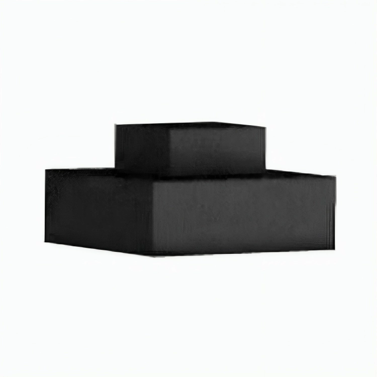 Fire Garden 13" x 6" Black Square Deck Mount Cover 94800827Fireproof mat for under fire pit
