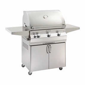 Fire Magic Aurora 30" Portable Gas Grill with Analog Thermometer A660s compact BBQ grill for small spaces