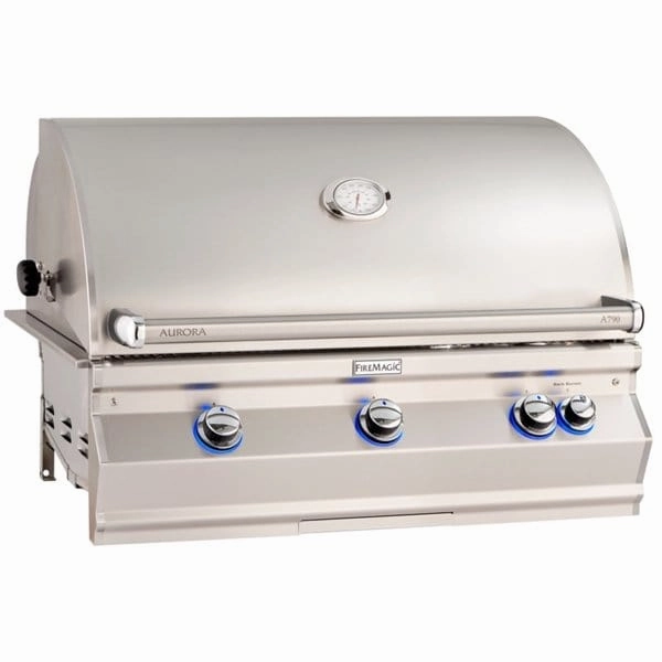 Fire Magic Aurora 36" Built-In Gas Grill with Analog Thermometer A790i compact BBQ grill for small spaces