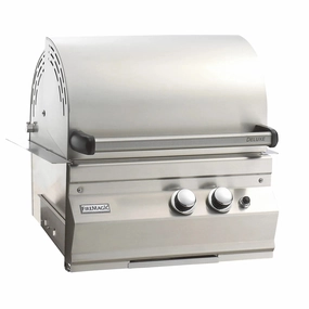 Fire Magic Deluxe Legacy 24" Built-In Gas Grill 11-S1S1N(P)-A stainless steel BBQ grill with side table