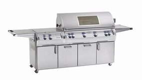 Fire Magic Echelon Diamond 48" Portable Grill with Analog Thermometer & Power Burner E1060s large capacity charcoal BBQ grills