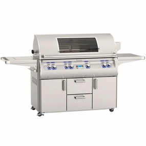 Fire Magic Echelon Diamond 48" Portable Grill with Digital Thermometer and Single Sideburner E1060s professional outdoor BBQ grill set