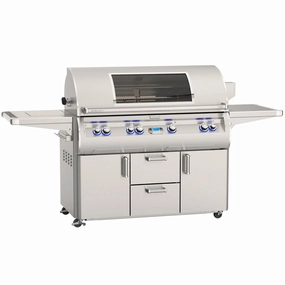 Fire Magic Echelon Diamond 48" Portable Grill with Digital Thermometer and Single Sideburner E1060s large capacity charcoal BBQ grills