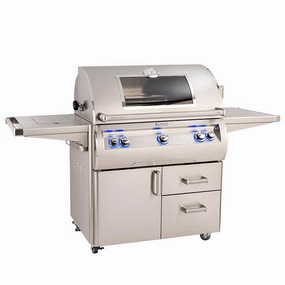 Fire Magic Echelon E790s Portable Grill E790s-9EAN stainless steel BBQ grill with side table