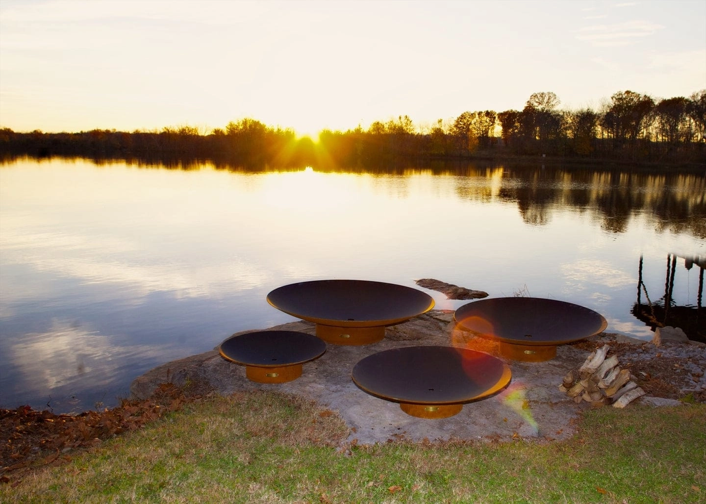 Fire Pit Art Asia 72-inch Match Lit Fire Pit Asia 72"-PENTA48-400K BTU