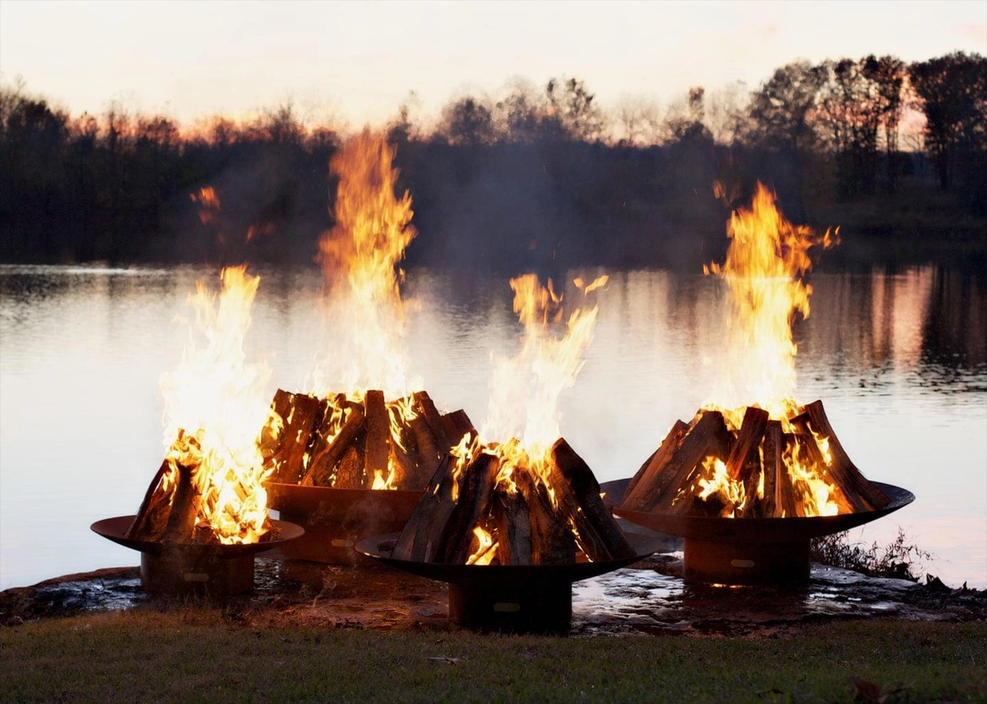 Fire Pit Art Asia 72-inch Wood Burning Fire Pit Asia 72" - Wood Burning