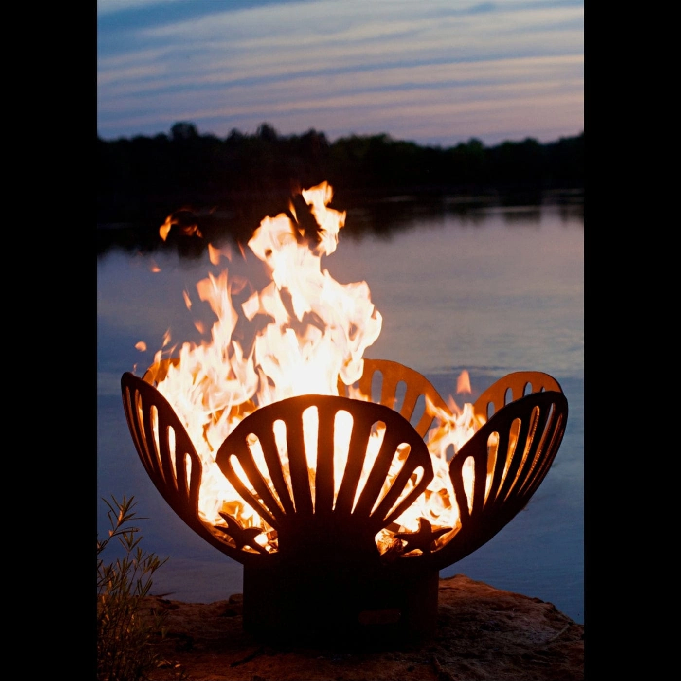Fire Pit Art Barefoot Beach 42-inch Electric AWEIS Fire Pit Barefoot Beach - PENTA18-125K BTU-AWEIS