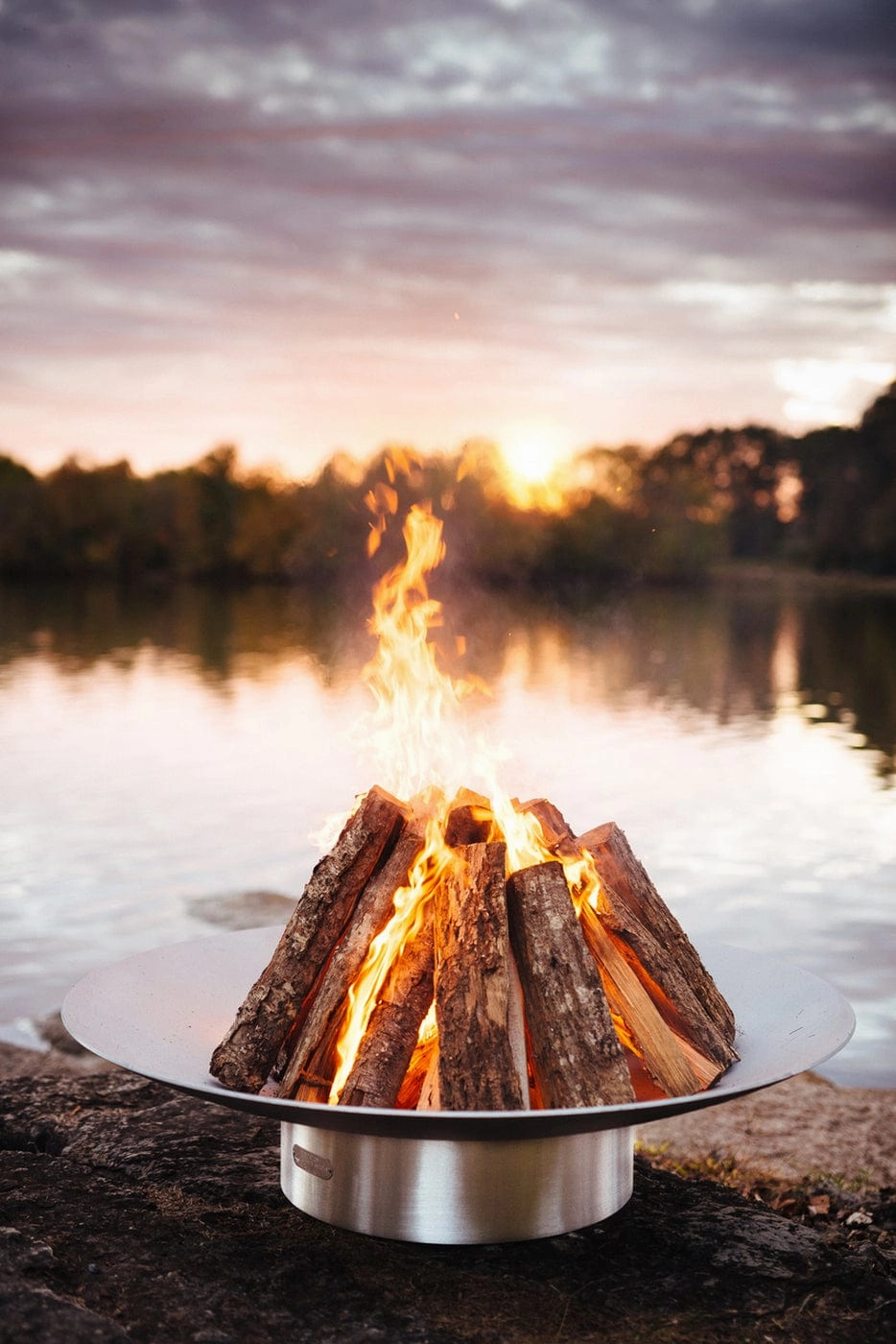 Fire Pit Art Bella Vita 70-inch Wood Burning Fire Pit - BV70