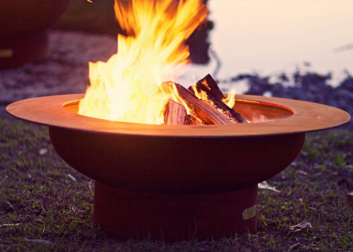 Fire Pit Art Saturn 41-inch Gas Fire Pit - SAT
