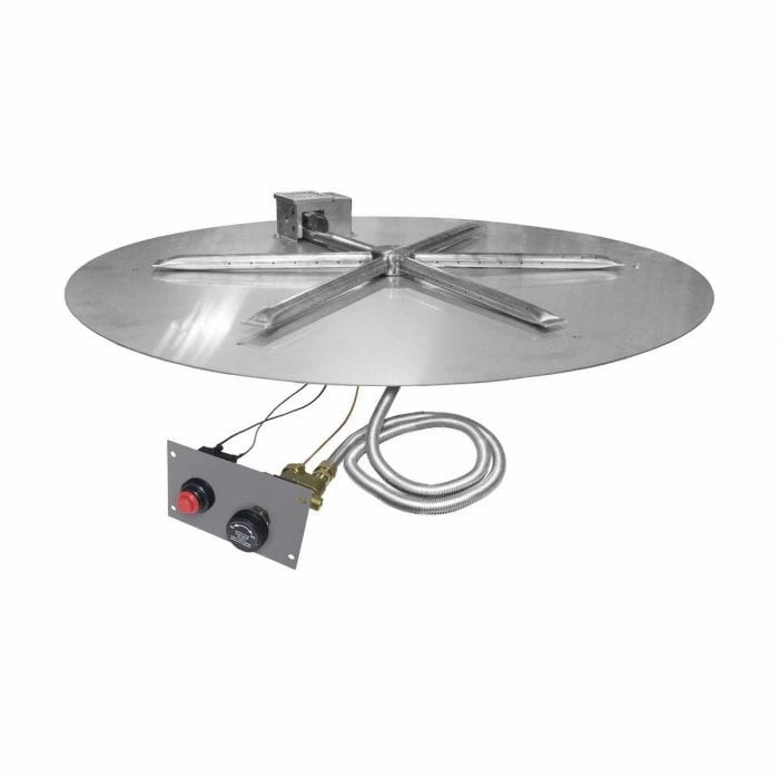 Firegear 29" Stainless Steel Round Disk Gas Fire Pit Insert FPB-29DBS22MT-N
