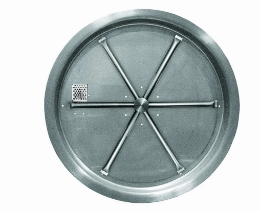 Firegear 33" Stainless Steel Round Pan Gas Fire Pit Insert FPB-33RBSTMSI-N