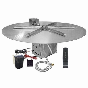 Firegear 34" Round Disk Gas Fire Pit Insert FPB-34DBSTFSportable outdoor fire pit with lid