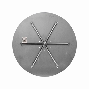 Firegear 39-inch Round Flat Pan Gas Fire Pit Burner Kit w/ AWS Electronic Ignition Systemportable outdoor fire pit with lid