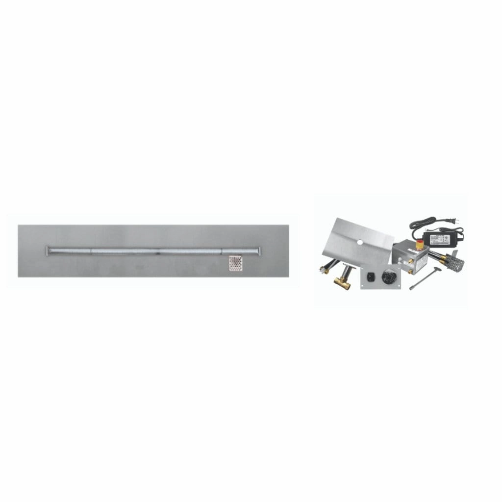 Firegear 96" Linear Stainless Steel Flat Pan T-Burner LOF-9608FTAWSportable outdoor fire pit with lid