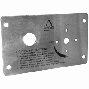 Firegear Faceplate for Line of Fire TMSI Ignition Systems FG-CONTROL-FP Firegear Faceplate for Line of Fire TMSI Ignition Systems FG-CONTROL-FPFireproof mat for under fire pit