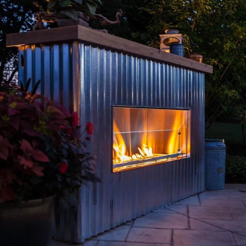 Firegear Kalea Bay 72" Outdoor Linear Gas Fireplace OFP-72LECO