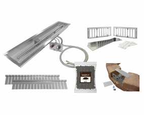 Firegear Line Of Fire 60" T Burner Patio Ready Fire Pit Kit LOF-60LTTMSIN-PKportable outdoor fire pit with lid