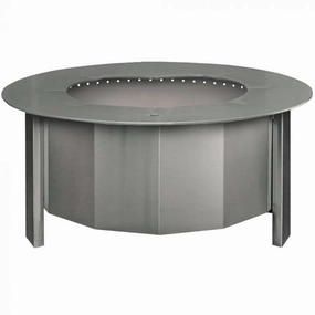 Firegear Lume Multisided Freestanding Smokeless 26-inch Wood Burning Fire Pit with Sear Cooking Surface LUME-MS2SRportable outdoor fire pit with lid