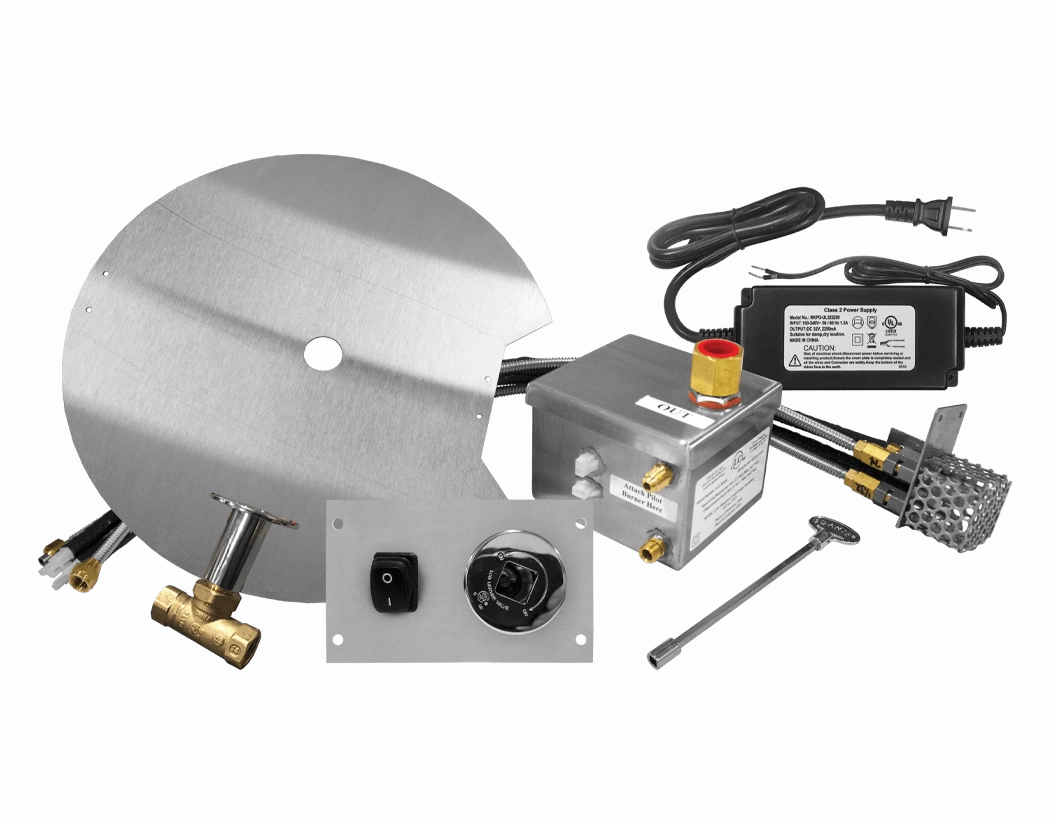 Firegear Pro Series 29-inch Snowflake Round Drop-In Gas Burner System - FPB-29RPSSF18