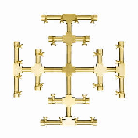Firegear Pro Snowflake 11-inch Burner FG-PSBR-SF11Fireproof mat for under fire pit