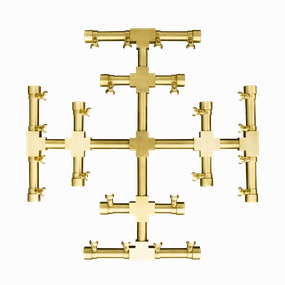 Firegear Pro Snowflake 25-inch Burner FG-PSBR-SF25Fireproof mat for under fire pit