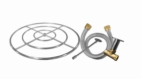 Firegear Stainless Steel 36-inch Fire Ring Burner Kit FG-FR-36SSKFireproof mat for under fire pit